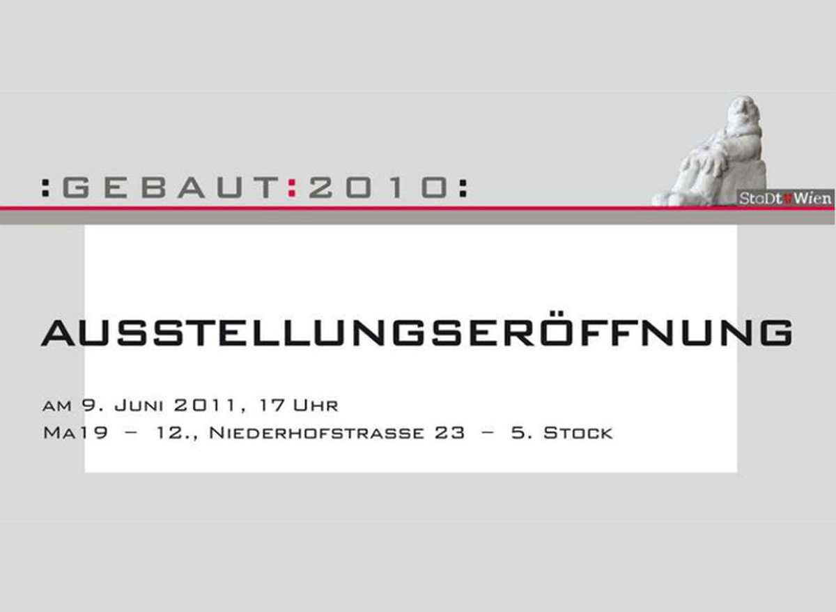 Eröffnung "gebaut 2010" Austellung