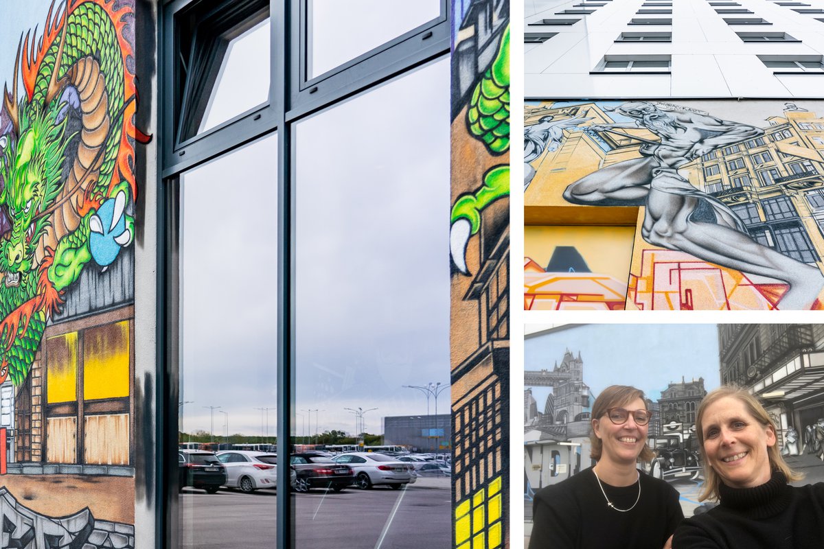 Street Art-Kunstwerk in der AirportCity