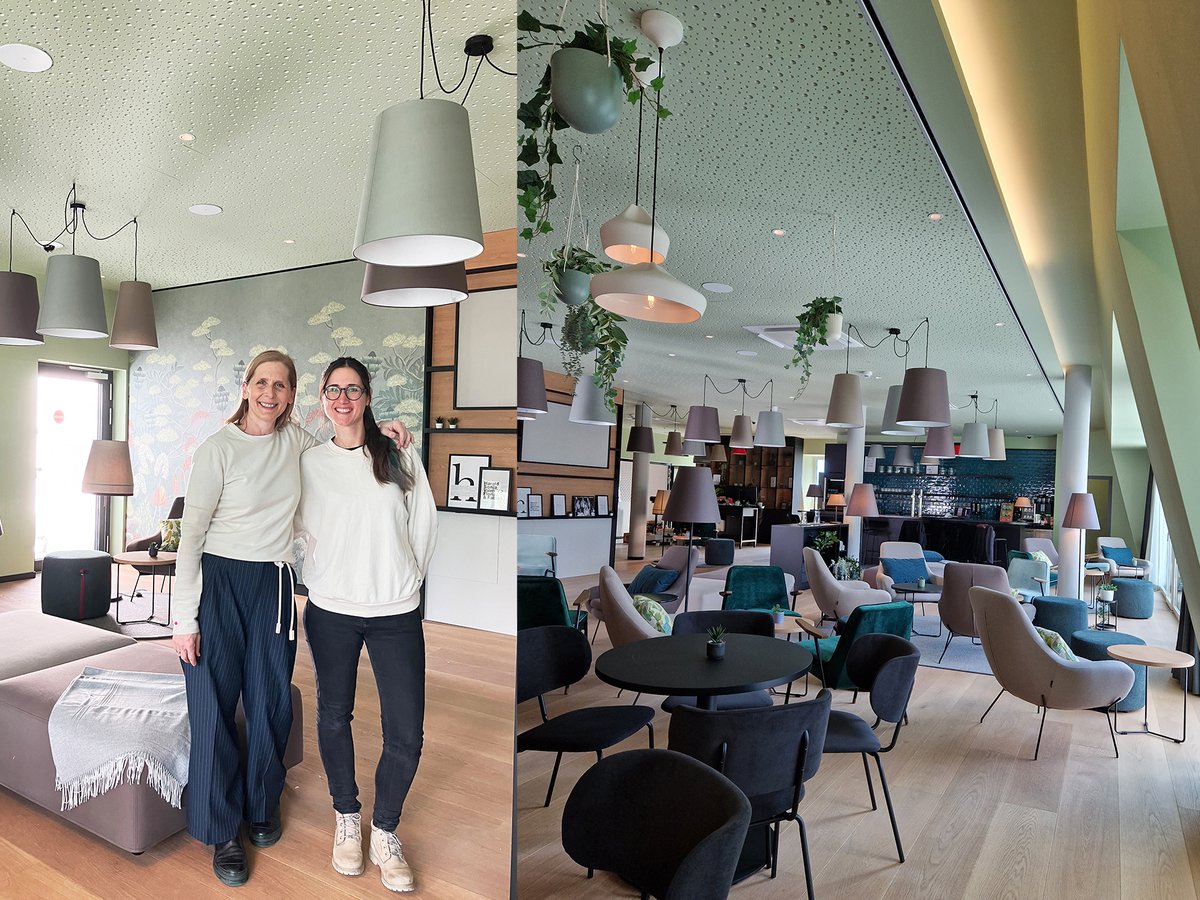 Mit Blick auf die Dolomiten …