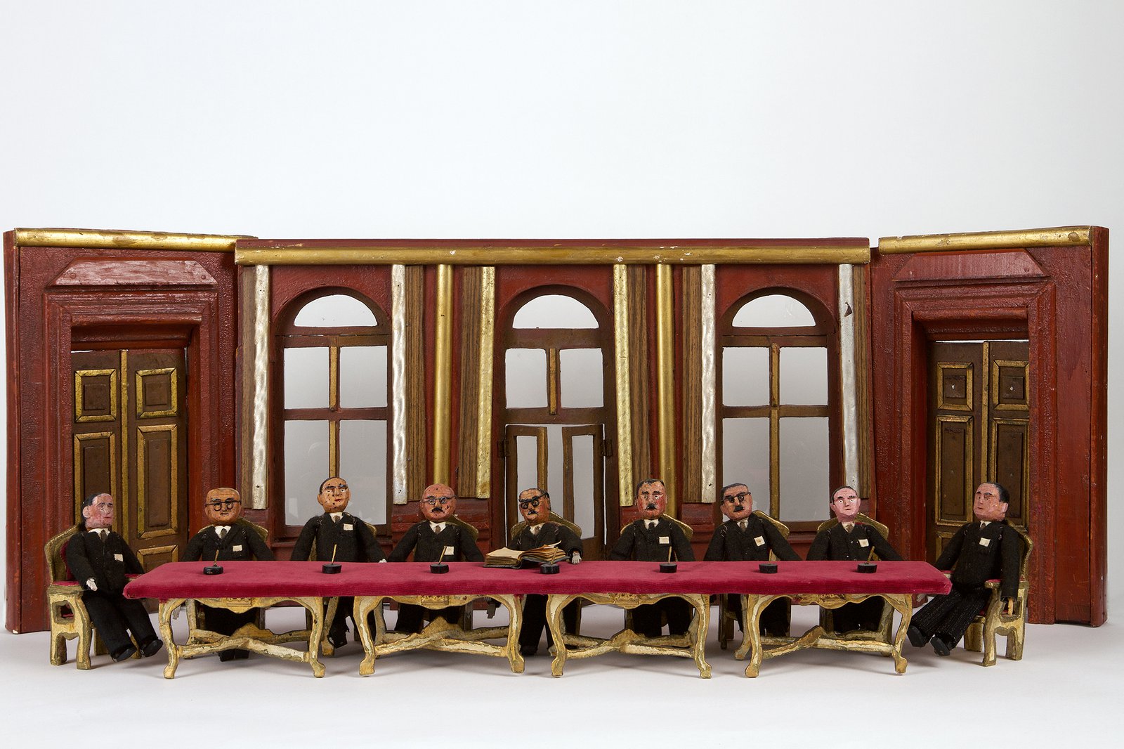 In der Ausstellung: Korkenmodell der Unterzeichnung des Staatsvertrags