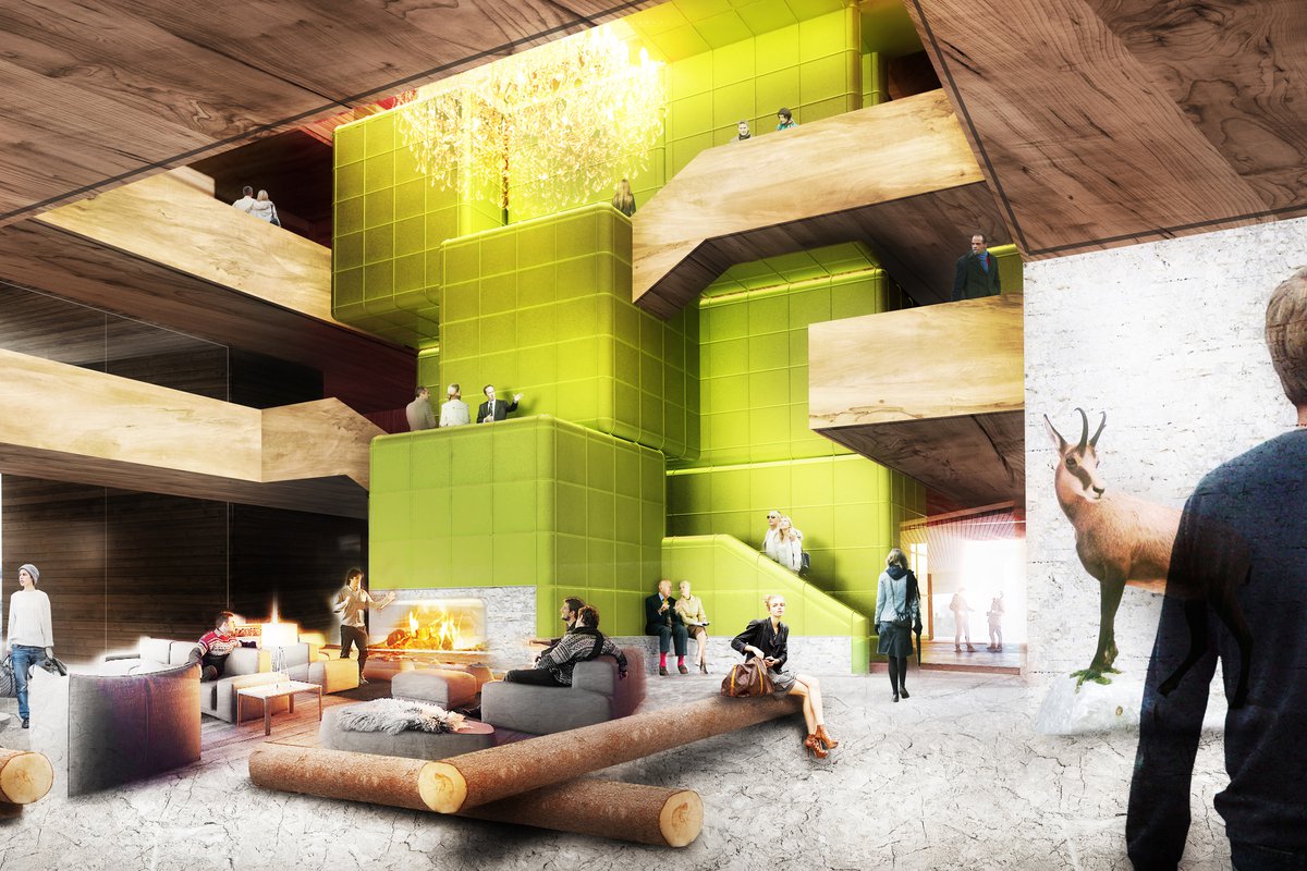 Hotel im hochalpinen Bereich / Wettbewerb 3. Platz