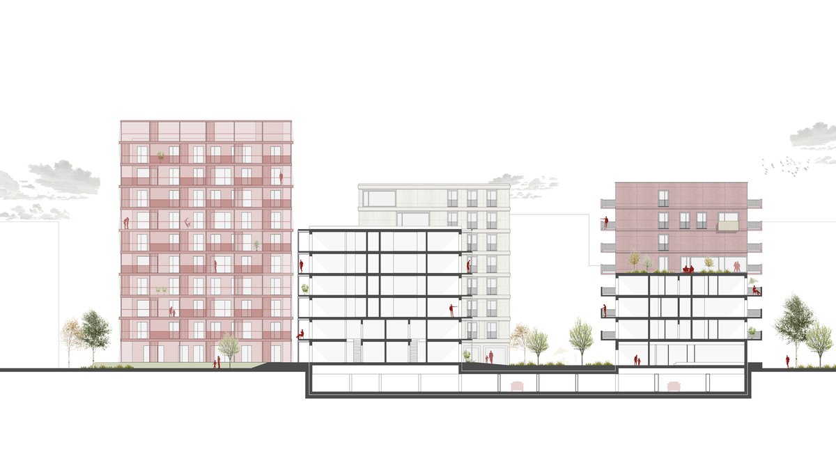 Stadtquartier Eibengasse L1 - Competition 1st place