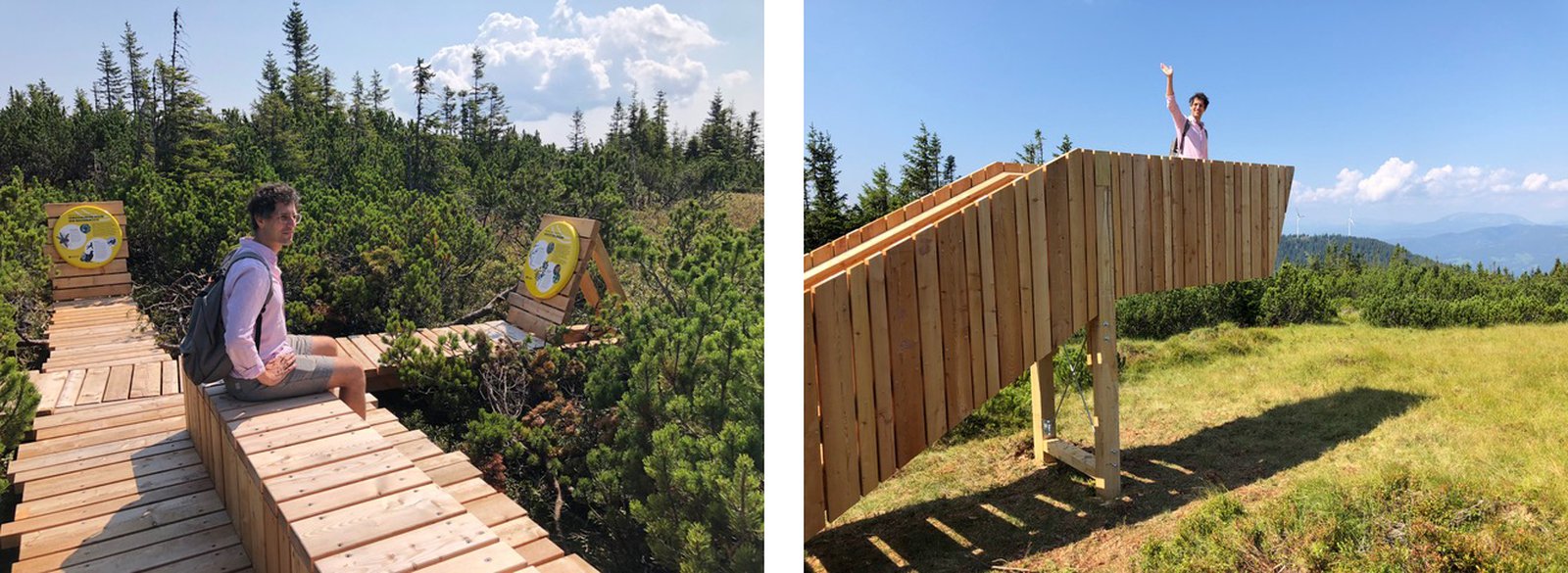 Projektleiter Gerhard Girsch genießt den Ausblick.
